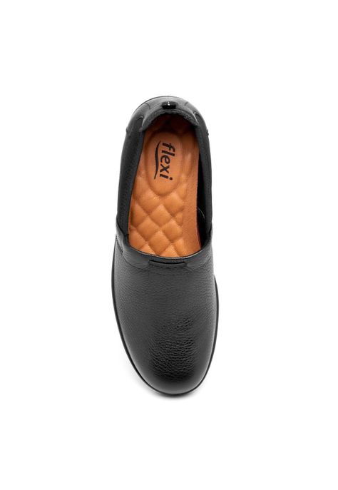 Zapato Mujer Cuero Castaña Negro Flexi-5