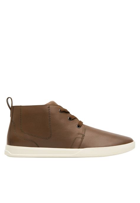 Zapatilla Hombre Creta 412405 Café Flexi-0