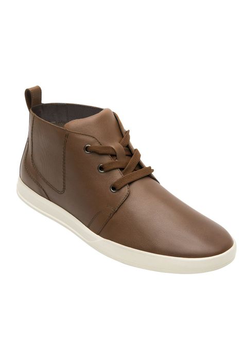 Zapatilla Hombre Creta 412405 Café Flexi-1
