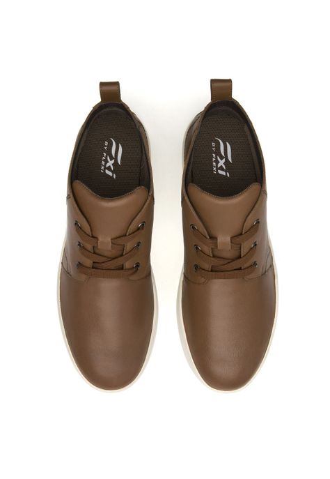 Zapatilla Hombre Creta 412405 Café Flexi-6