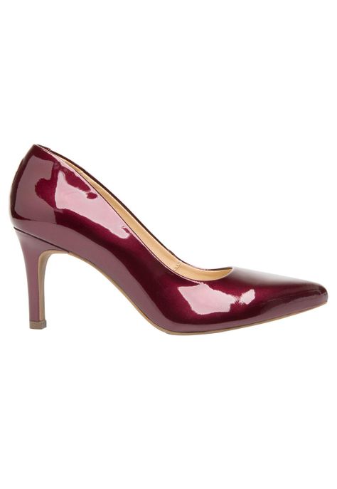 Zapato Mujer Cuero Idris Rojo Osc. Flexi-1
