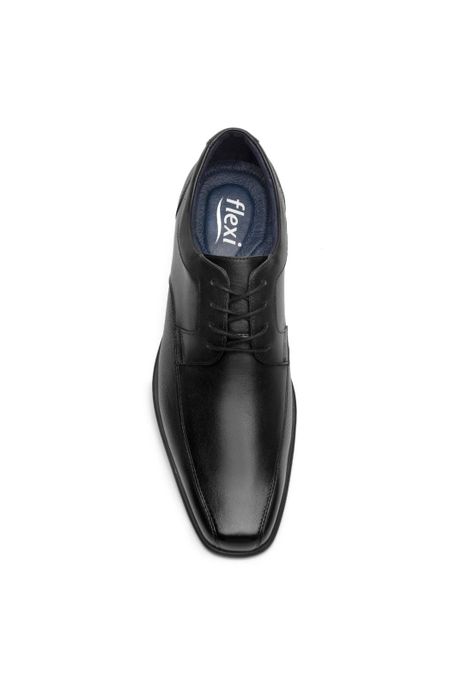 Zapato Hombre Cuero Salamanca Negro Flexi-5