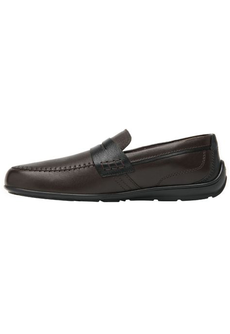 Mocasín Hombre Cuero Cos Café Osc. Flexi-2