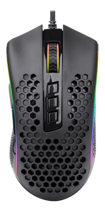 MOUSE GAMER STORM RGB M988, 16000DPI, 8 BOTONES, NEGRO REDRAGON-0