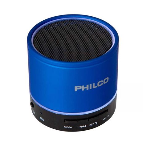 PARLANTE PORTATIL BLUETOOTH-USB P295A BLUE AZUL PHILCO-3