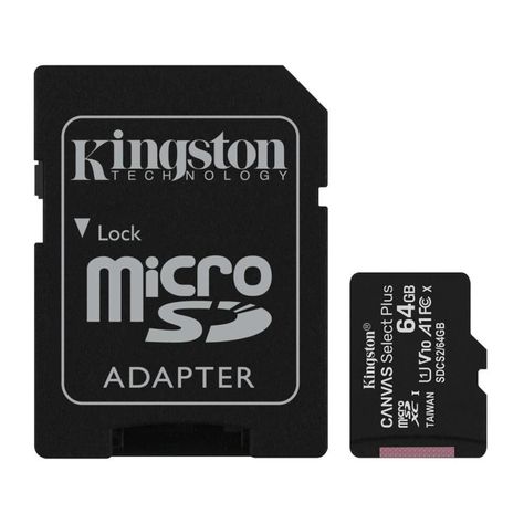 SDCS2/64GB MEMORIA MICROSD C/ADAPT SELECT PLUS 64GB (740617-298697) KINGSTON-0