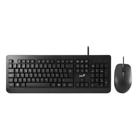 Teclado Y Mouse Combo Genius Km-160 Con Cable Usb-1