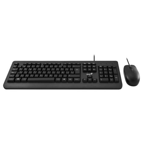 Teclado Y Mouse Combo Genius Km-160 Con Cable Usb-2