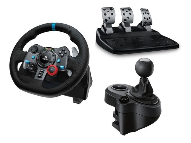 Pack Volante Logitech G29 Con Pedales Y Palanca De Cambio para PS y PC-0