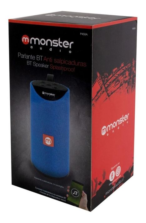 Parlante Bluetooth Monster Audio 450 Azul-3