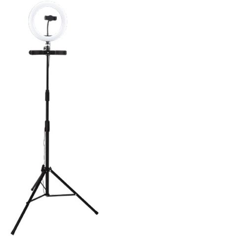 ARO DE LUZ LED 30CM ATRIL TRIPODE 2 METROS PARA 3 CELULARES PHILCO-0