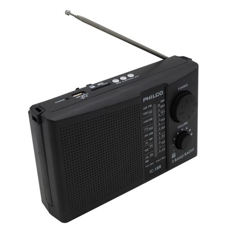 RADIO IC 18-R MULTIBANDAS RECARGABLE USB/SD/AM/FM PHILCO-2