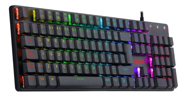 TECLADO GAMER MECANICO SHRAPNEL RGB K589RGB-SP REDRAGON-0
