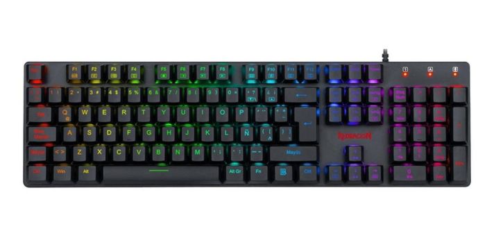 TECLADO GAMER MECANICO SHRAPNEL RGB K589RGB-SP REDRAGON-2