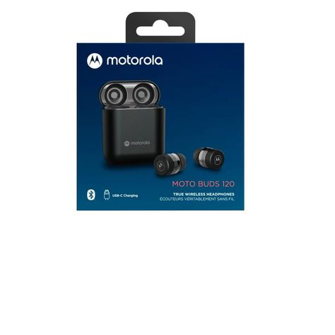 Audifonos Motorola Motobuds 120 In Ear Bluetooth Tws Negro-0