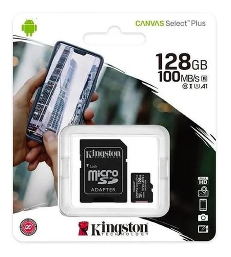 SDCS2/128GB MEMORIA MICROSD C/ADAPT SELECT PLUS 128GB (740617-298703) KINGSTON-0