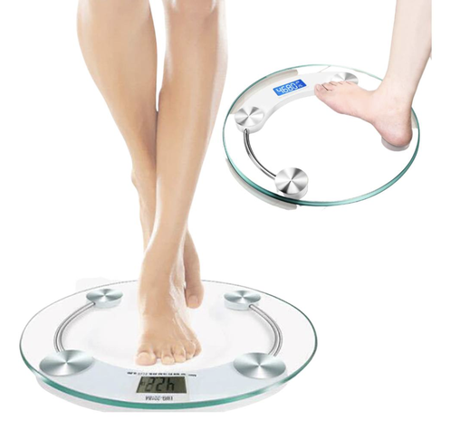 Bascula Digital Exacta Balanza Pesa De Vidrio 180kg-0