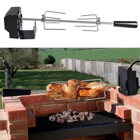 Spiedo 15kg  + Tenerdores y espada acero inoxidable 90 cm-2