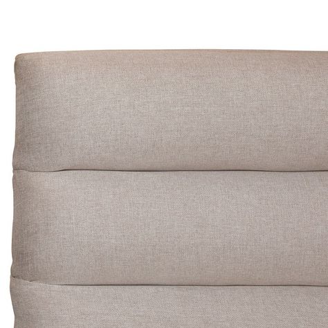 Respaldo Tubular Horizontal Beige Super king-2