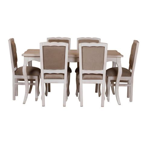 Comedor Normando 90x160 respaldo Tapizado Beige-1