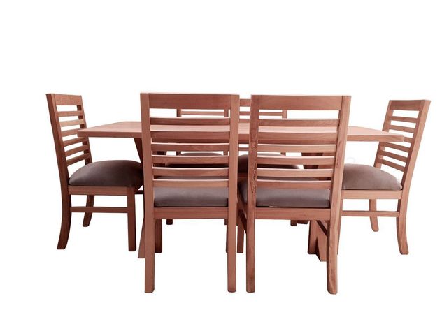 Comedor Cruz 6 silla Palillo Gris-1