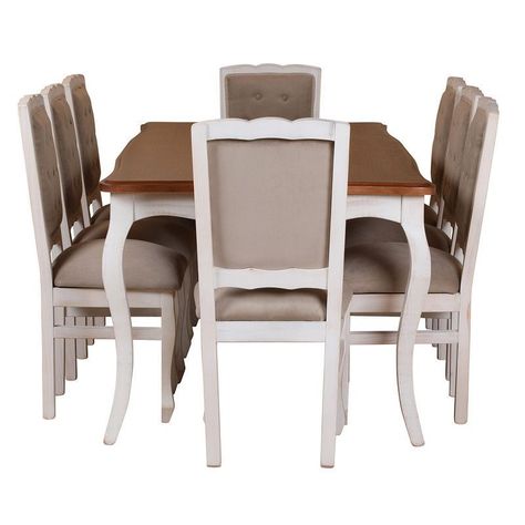 Comedor Normando miel 100x200 tapizado Beige-1