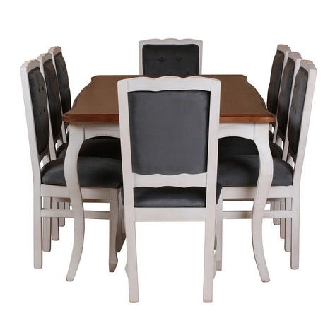 Comedor Normando miel 100x200 tapizado Gris-1
