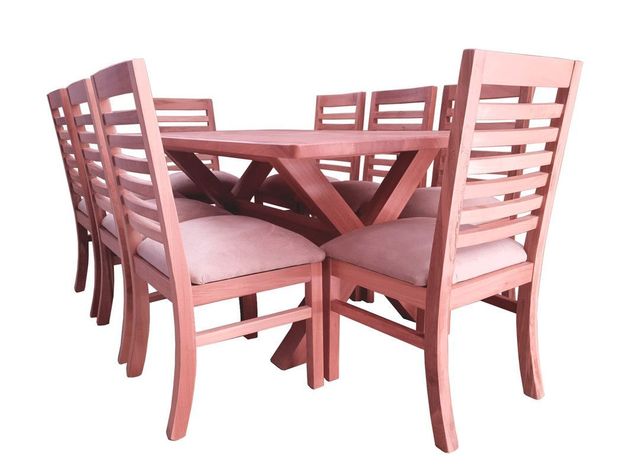 Comedor Cruz 8 silla Palillo Beige-0