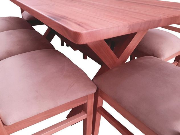 Comedor Cruz 8 silla Palillo Beige-2