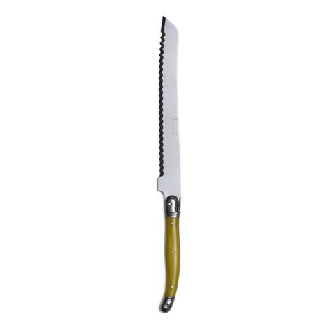 Cuchillo pan amarillo fruity Laguiole Jean Dubost - sin caja-0