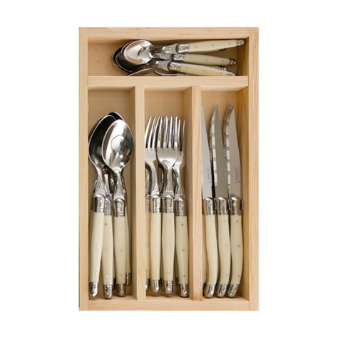 Cuchillería set 24 piezas Laguiole Ivory -0