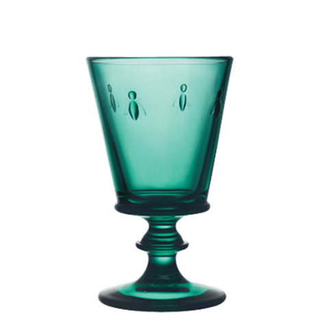 SET 6 COPAS ABEJA ESMERALDA 240ML-0