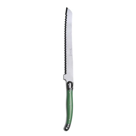 Cuchillo pan verde fruity Laguiole Jean Dubost - sin caja-0
