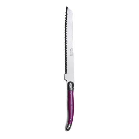 Cuchillo pan rosado fruity Laguiole Jean Dubost - sin caja-0