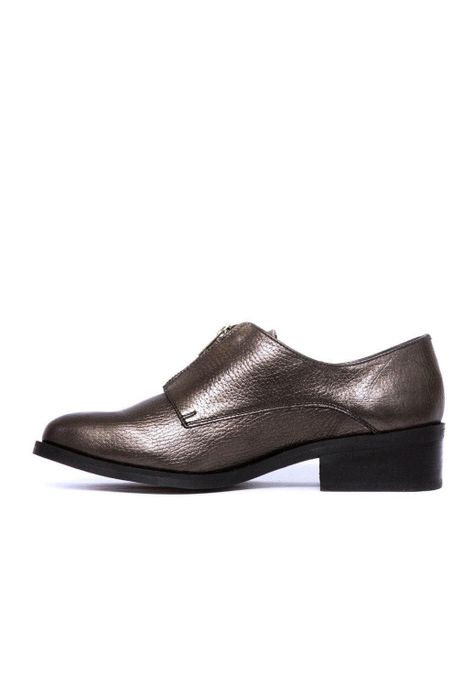Zapato Mujer De Cuero Leonor C3 Metalico-3