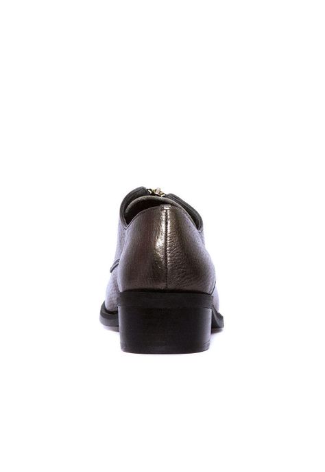 Zapato Mujer De Cuero Leonor C3 Metalico-4
