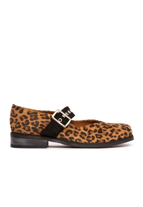 Zapato Mujer De Cuero Malala C1 Print Negro-0
