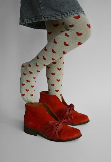 Botin Mujer De Cuero Florence Rojo C5-1