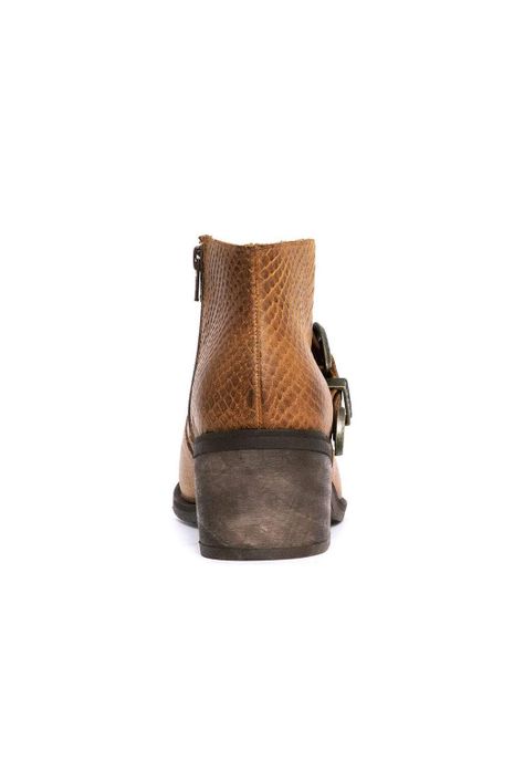 Botin Mujer De Cuero Berta C6 Camel-3