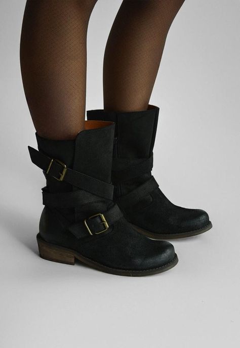 Bota Mujer De Cuero Paola Negro C4-5