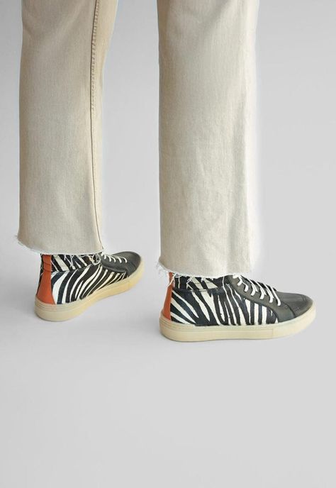 Zapatilla Mujer De Cuero Miriam Zebra C2-5