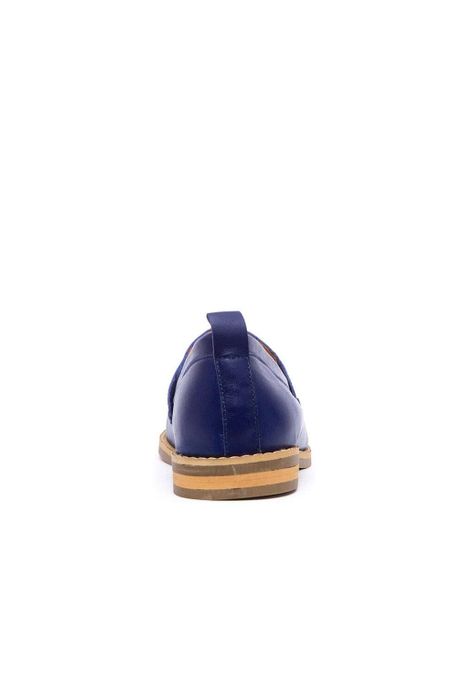 Mocasin Mujer De Cuero Coligue C14 Azul-4