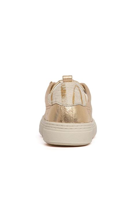 Zapatilla Mujer De Cuero Violeta Metálico C1-4