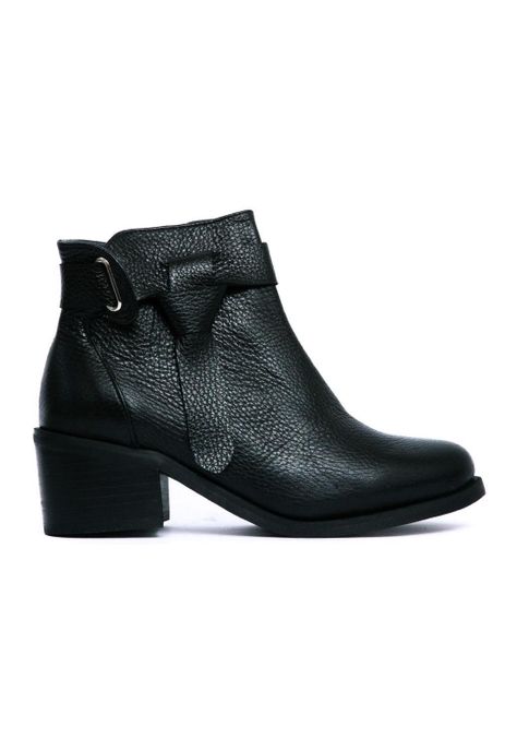 Botin Mujer De Cuero Grace C1 Negro-0