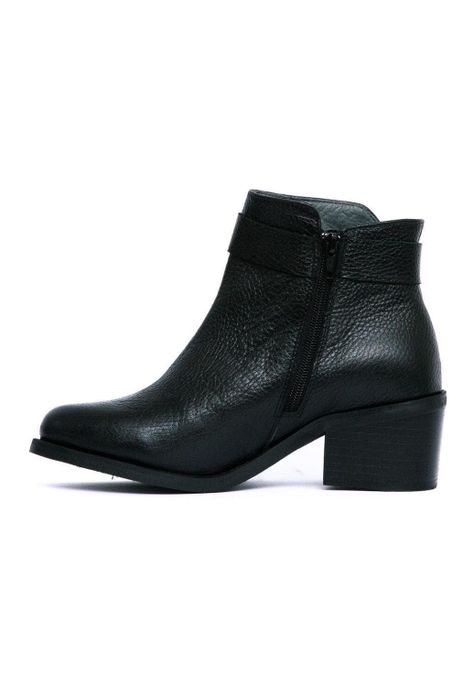 Botin Mujer De Cuero Grace C1 Negro-3