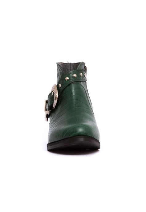 Botin Mujer De Cuero Berta C5 Verde-1