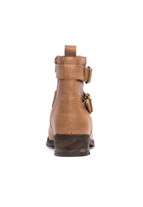 Botin Mujer De Cuero Sally Camel C2-4
