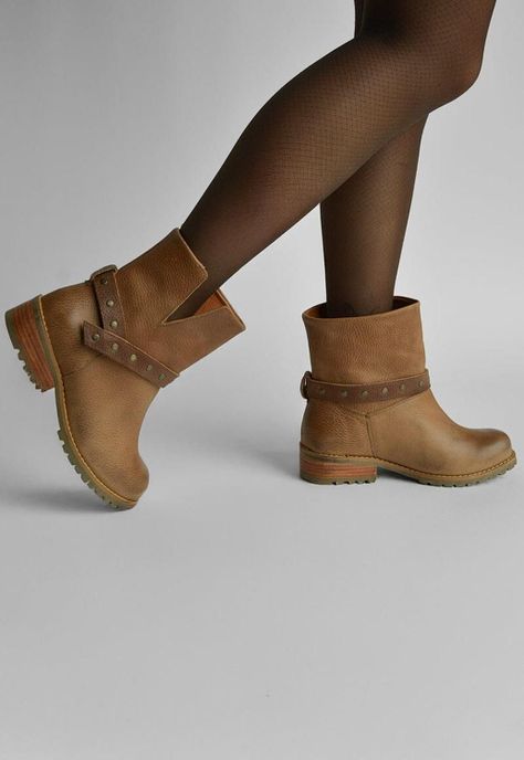 Bota Mujer De Cuero Rita Camel C2-3