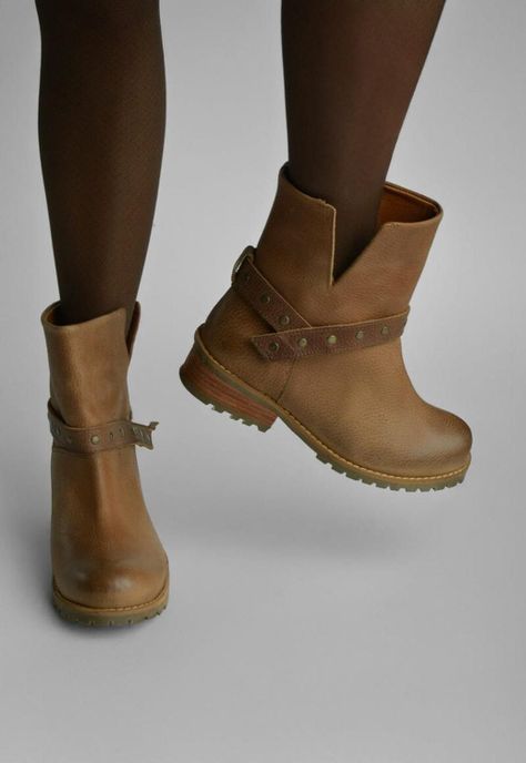Bota Mujer De Cuero Rita Camel C2-4