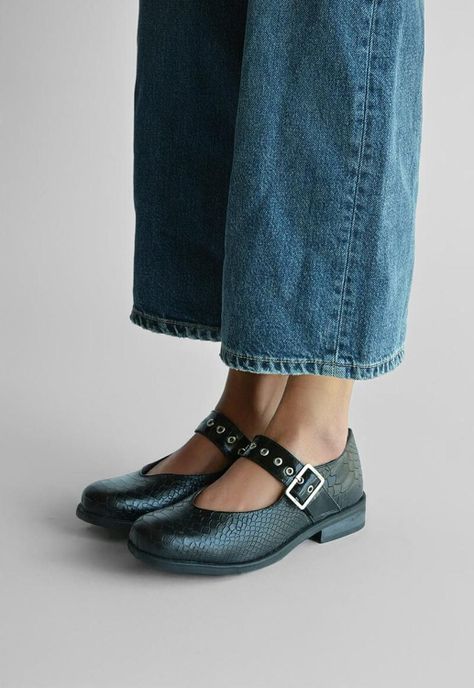 Zapato Mujer De Cuero Malala Negro C4-1